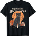 Funny Halloween Shirts For Men, It's Just A Bunch Of Hocus Pocus Funny Cat T-Shirt Menswear