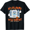 Funny Halloween Shirts For Men, My Alarms Will Haunt Your Dreams Funny ICU Nurse Halloween T-Shirt Menswear