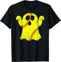 Funny Halloween Shirts Softball Ghost Softball Lover Halloween Costume Menswear Available Size S 5XL T-Shirts, Hoodie, Sweatshirt
