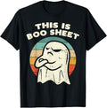 Funny Halloween Shirts For Men, This Is Boo Sheet Ghost Retro Halloween Costume Men Women T-Shirt Menswear