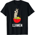 Funny LLama LLamen Noodles Chinese Food Llama T-Shirt Made in USA Hoodie, Sweatshirt | GrindPrints.com