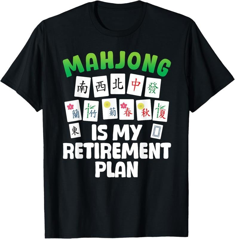 Funny Mahjong Art For Men Women Retirement Mahjong Player T-Shirt Hoodie, Sweatshirt | GrindPrints.com