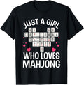 Funny Mahjong Design For Girls Women Chinese Mahjong Players T-Shirt Hoodie, Sweatshirt | GrindPrints.com