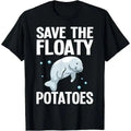 Funny Manatee Designs For Men Women Floaty Potato Sea Cows T-Shirt Made in USA Hoodie, Sweatshirt | GrindPrints.com