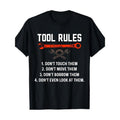 Funny Mechanic Tool Rules Auto Repair Car Mechanic Handyman T-Shirt - 220g made in usa Hoodie, Sweatshirt | GrindPrints.com