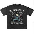 Funny Meme Frog Shirt, Strawberry Jams But My Glock Don't T-shirt, Vintage 90s Meme Shirt, Washed Frog Shirt, Distressed...