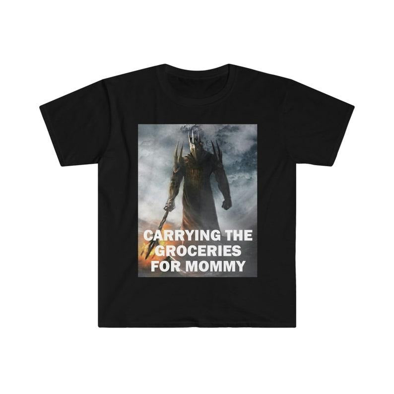Funny Meme Shirt, Carrying The Groceries Tee, Gift Unisex T-Shirt Hoodie, Sweatshirt | GrindPrints.com