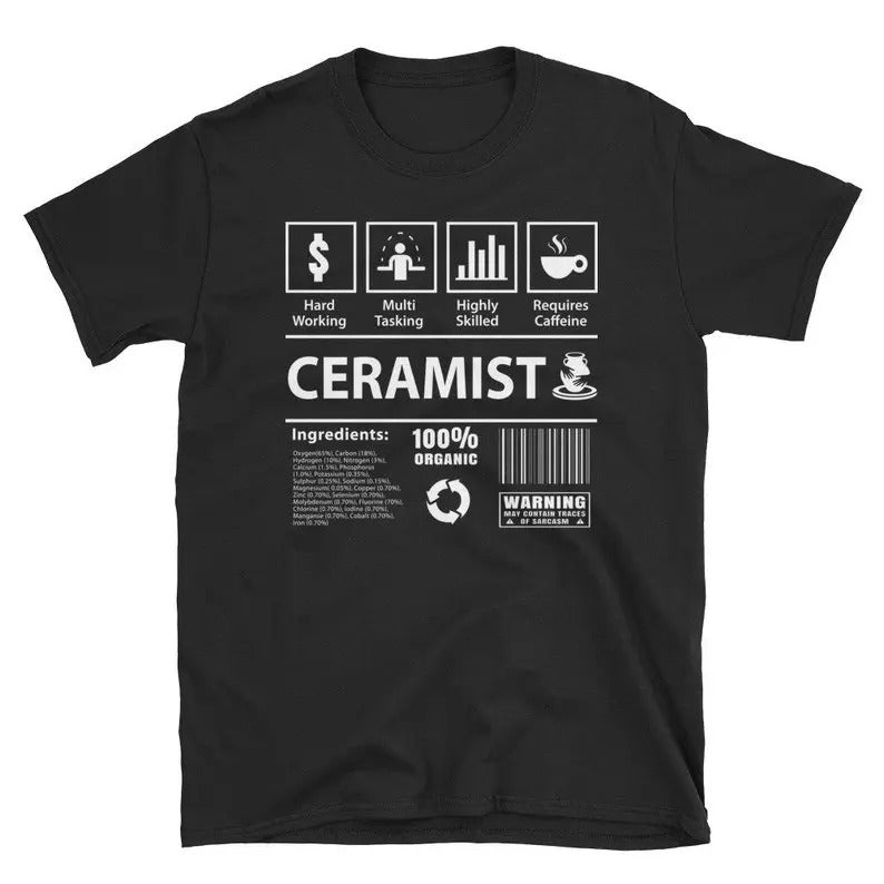 Funny Meme Shirt, Ceramist Cute Coffee Lover Tee, Gift Unisex T-Shirt Hoodie, Sweatshirt | GrindPrints.com