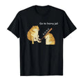 Funny Meme Shirt, Go to Horny Jail - Cheems Doge Meme T-Shirt Casual Classic Hoodie, Sweatshirt | GrindPrints.com