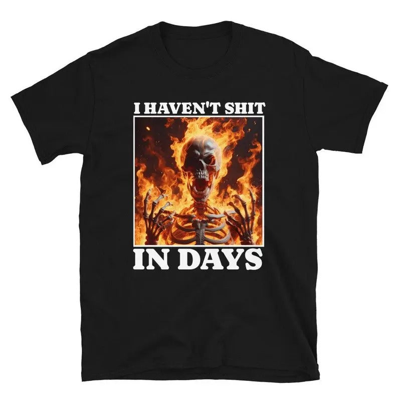 Funny Meme Shirt, I Haven't Shit in Days Tee, Gift Unisex T-Shirt Hoodie, Sweatshirt | GrindPrints.com