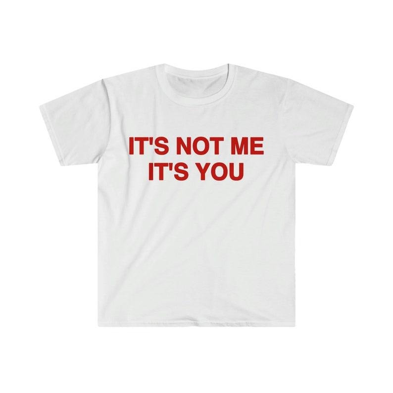 Funny Meme Shirt, It's Not Me It's You Tee, 2000's Gift Unisex T-Shirt Hoodie, Sweatshirt | GrindPrints.com