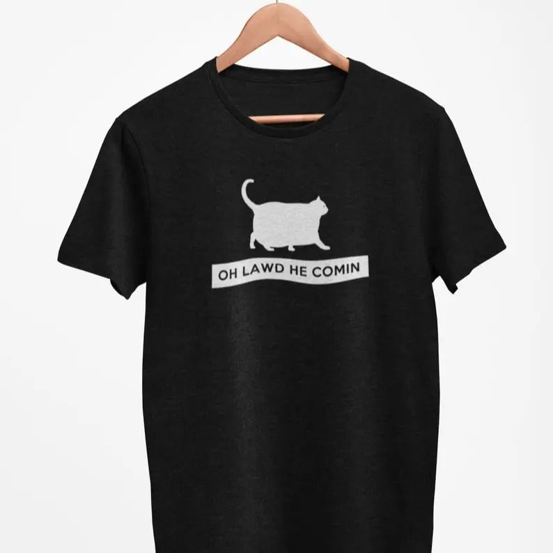 Funny Meme Shirt, Oh Lawd He Comin Chonk Tee, Gift Unisex T-Shirt Hoodie, Sweatshirt | GrindPrints.com