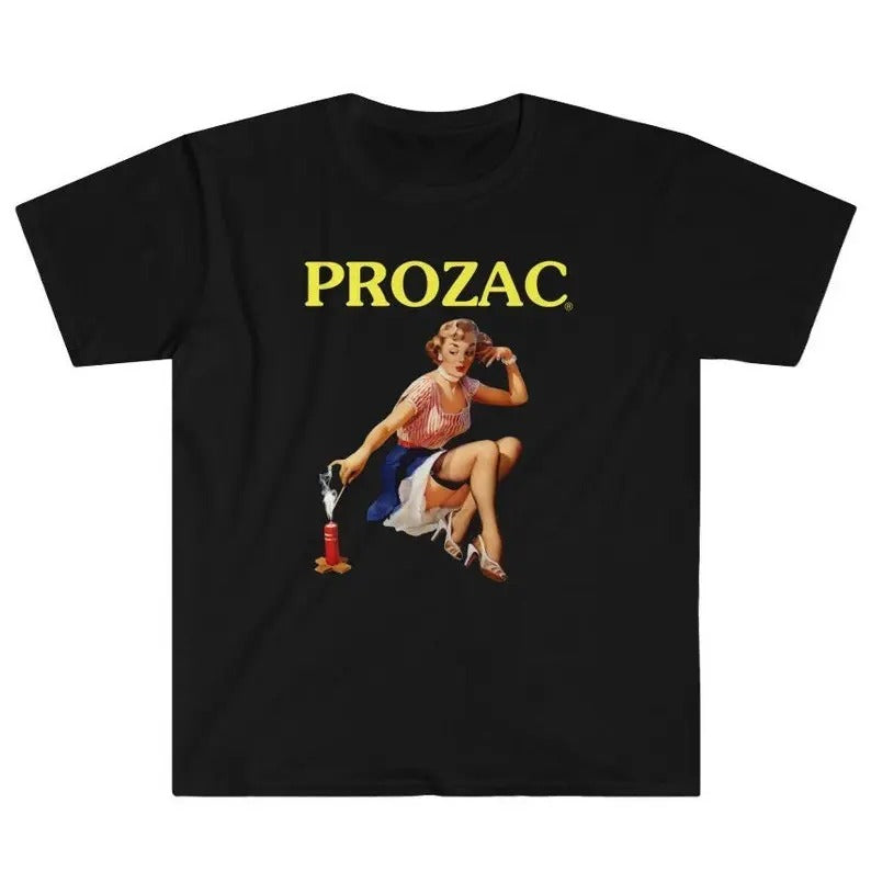 Funny Meme Shirt, Prozac Tee, Meds Pill Popper Sad Girls Club Gift Unisex T-Shirt Hoodie, Sweatshirt | GrindPrints.com