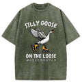 Funny Meme Shirt, Retro Comfort Silly Goose Shirt, Silly Goose On The Loose, Funny Western Tee, Unisex Vintage 90s...