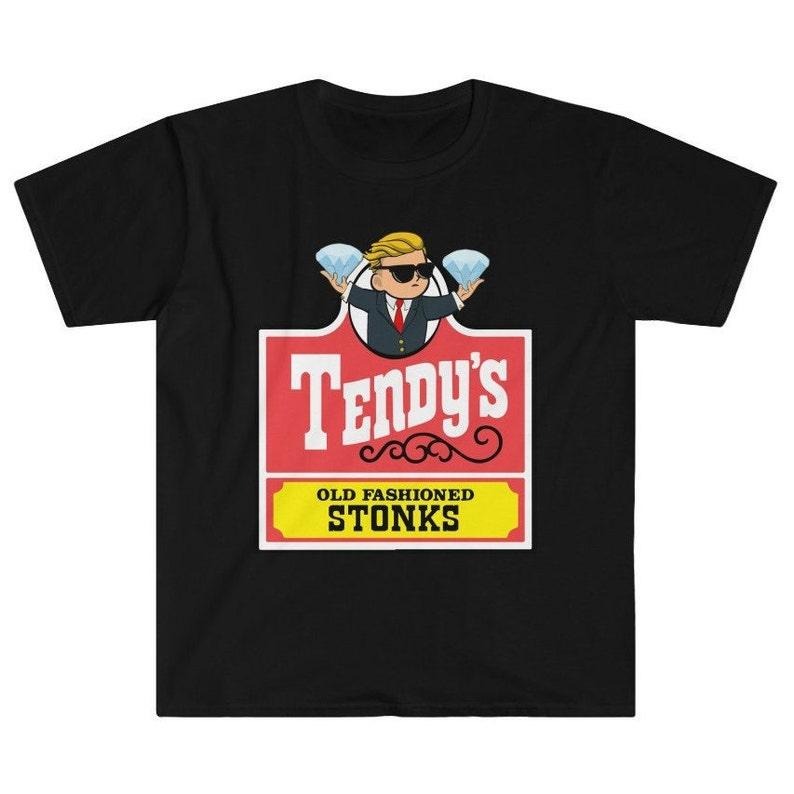 Funny Meme Shirt, Tendy's Tendies Diamond Hands Wall Street Bets Stonks Tee, Gift Unisex T-Shirt Hoodie, Sweatshirt
