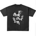 Funny Meme Shirt, Three Bats Vintage 90s Style Bat Shirt, Washed Retro Gothic Tee, Unisex Adult Grunge 2000s Shirt, Dark...