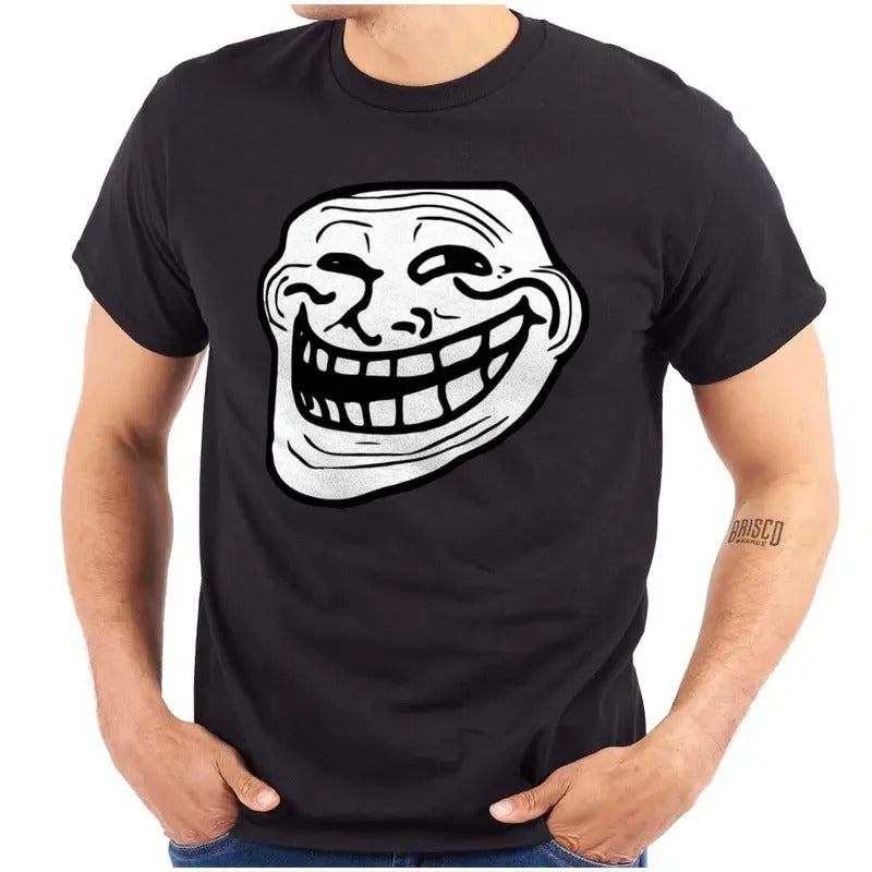 Funny Meme Shirt, Troll Face Original Meme Smile Mad Graphic T Shirt Casual Classic Hoodie, Sweatshirt | GrindPrints.com