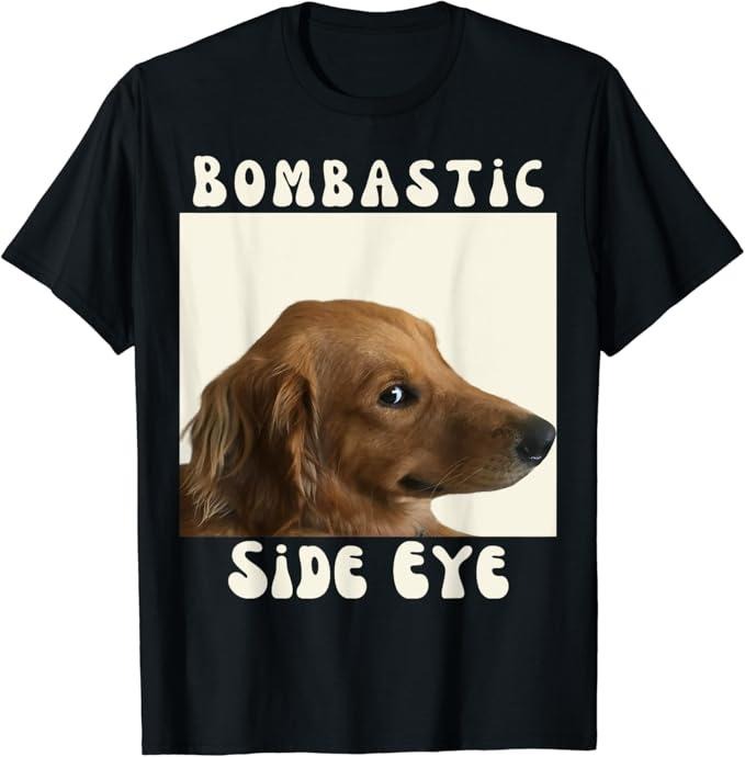 Funny Meme Shirts For Men, Bombastic Side Eye Funny Dog Meme Sarcastic Saying T-Shirt Menswear Top Hoodie, Sweatshirt