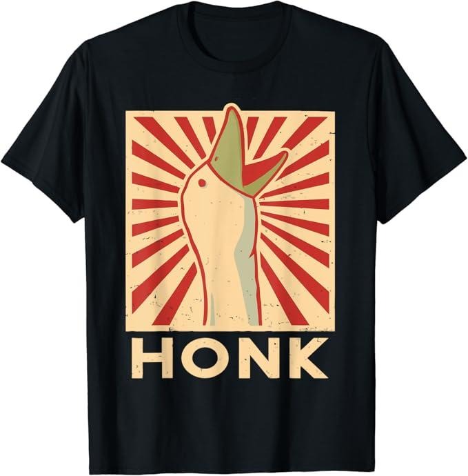 Funny Meme Shirts Honk Goose Funny Duck Chicken Meme Idea Menswear Top T-Shirts, Hoodie, Sweatshirt