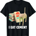 Funny Meme Shirts For Men, I Eat Cement Funny Cat Meme Internet Memes Humorous Joke Pun T-Shirt Menswear Top Hoodie,...