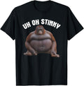Funny Meme Shirts For Men, Meme Uh Oh Stinky T-Shirt Menswear Top Hoodie, Sweatshirt | GrindPrints.com