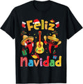 Funny Mexican Christmas Shirt, Christmas Gift, Feliz Navidad Mexican Fiesta Hot Pepper Guitar Xmas Party T-Shirt