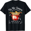 Funny Mexican Christmas Shirt, Christmas Gift, Funny Xmas Tis The Season For Tamales Christmas Mexican Food T-Shirt