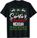 Funny Mexican Christmas Shirt, Christmas Gift, Santas Favorite Mexican Mexico Christmas Ugly Sweater Xmas T-Shirt