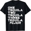 Funny Mexican Shirts, One Two Three Tequila Floor Funny Mexican Party Drinking Pub T-Shirt Menswear Top Casual Classic...
