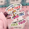 Funny Middle Finger Unicorn Vinyl Sticker T-Shirts, Hoodie, Sweatshirt | GrindPrints.com