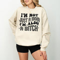 Funny Mom Shirt Sweatshirt Hoodie, I'm Not Just A Mom I'm Also A B*tch Shirt, Gifts for Her, Funny Trendy Shirt, Funny...