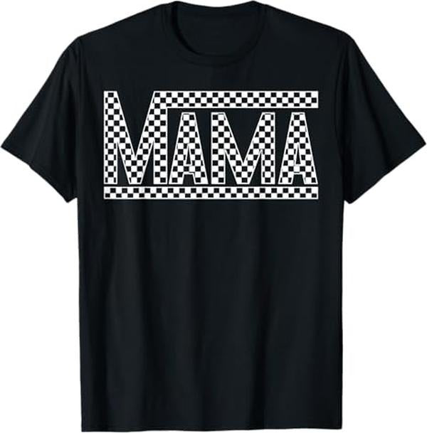 Funny Mother Shirts Mom Funny Checkered Mama Black White Menswear Top T-Shirts, Hoodie, Sweatshirt