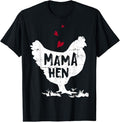 Funny Mother Shirts, Gift For Mom, Mama Hen Chicken Funny Farmer Hen Chicken Mama T-Shirt