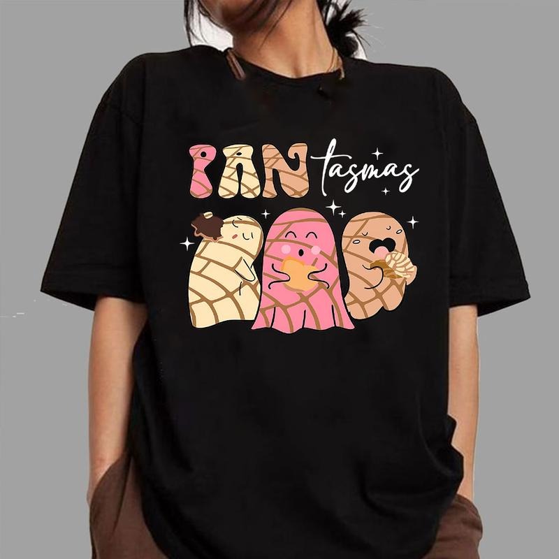 Funny Pantasmas Ghost Pan Dulce Shirt, Cute Ghost Conchas Shirt, Latina Shirt, Mexican Halloween Shirt, Halloween Gift...