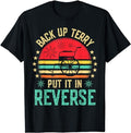 Funny Patriotic Shirts, Retro Back Up Terry Put It In Reverse Fireworks 4th Of July T-Shirt Menswear Top Casual Cotton...