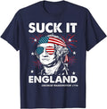 Funny Patriotic Shirts, Suck-It England Funny 4th July Shirt Menswear Top Casual Cotton Casual Cotton Hoodie, Sweatshirt