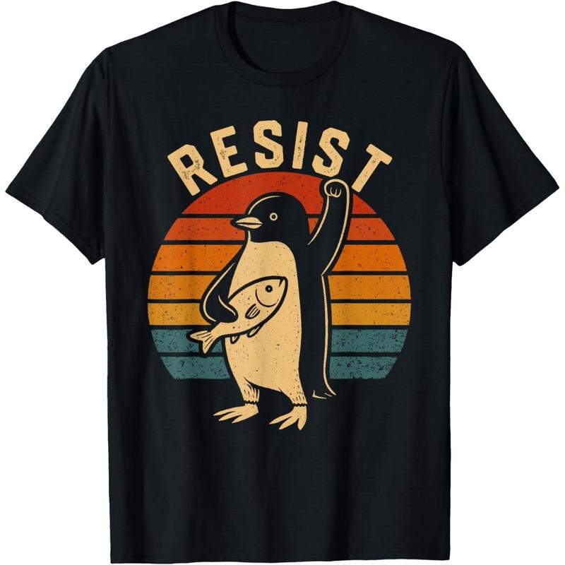 Funny Penguin Resist Penguins Protest Against Tariffs T-Shirt Hoodie, Sweatshirt | GrindPrints.com