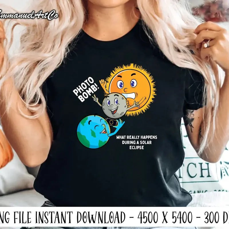 Funny Photobomb What Really Happens During Solar Eclipse T-Shirts, Hoodie, Sweatshirt