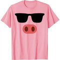 Funny Pink Pig Face Cool Sunglasses Cute Halloween Costume Made USA T-Shirts, Hoodie, Sweatshirt