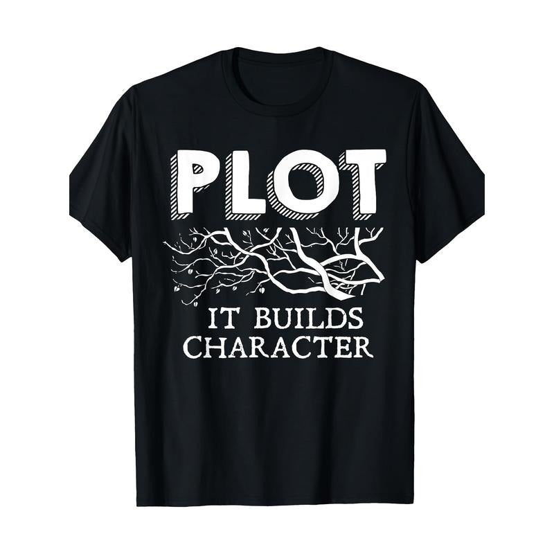 Funny Plot Builds Character Book Reading Teacher 220g Made Usa T-Shirts, Hoodie, Sweatshirt