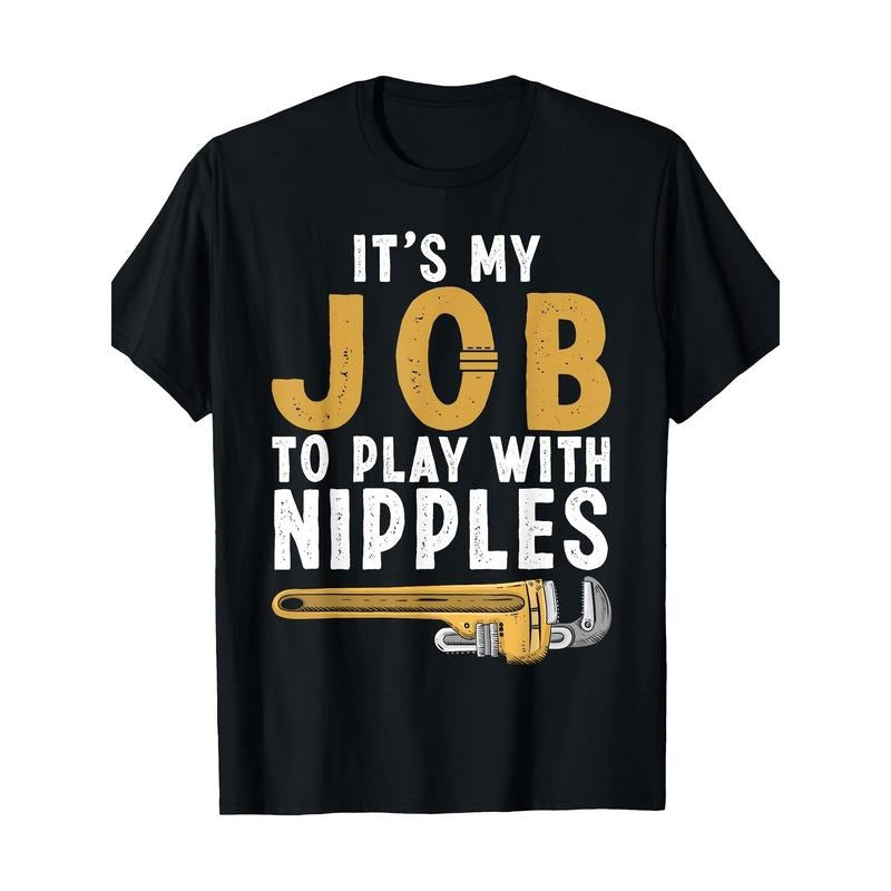Funny Plumber Design For Men Women Plumbing Tools Plumber Men's T-Shirt Made in USA Hoodie, Sweatshirt | GrindPrints.com