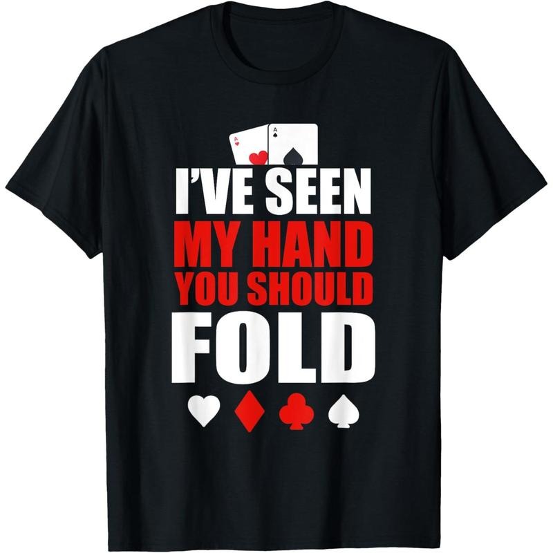Funny Poker - Texas Holdem Lucky Poker T-Shirt made in usa Hoodie, Sweatshirt | GrindPrints.com