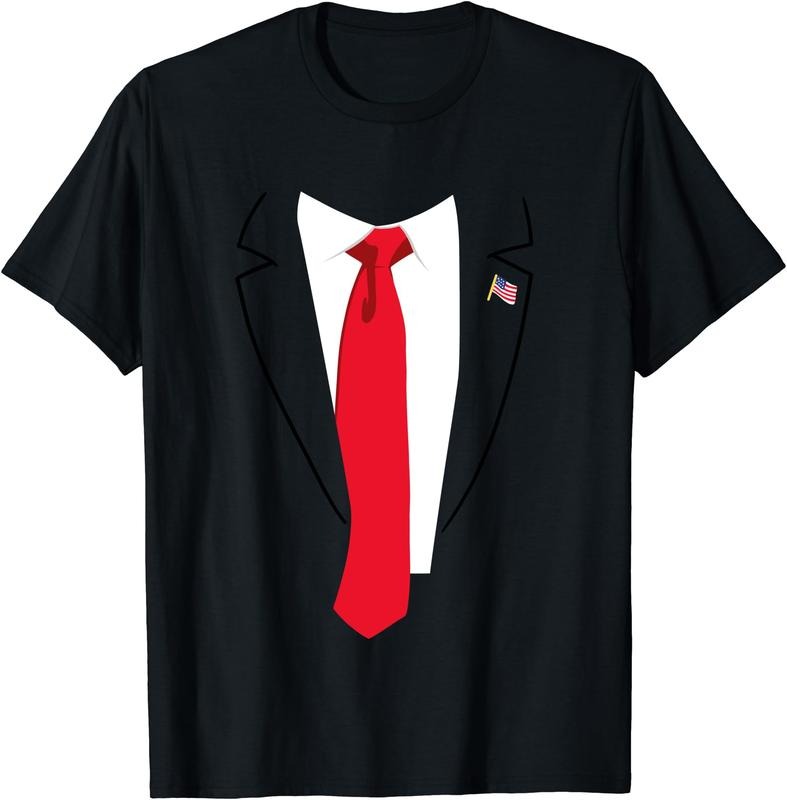 Funny President Trump Suit Instant Costume T-Shirt | Unisex Cotton Tee Gift, Size S-5XL Hoodie, Sweatshirt | GrindPrints.com