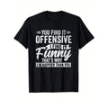 [Funny Print Cotton Top] Cotton Funny Print Casual Top - Men's Short Sleeve Crew Neck T-shirt for Outdoor Made in USA...