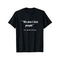 [Funny Print Men's-Shirt] Short Sleeve Funny 'We Don'Lick People' Print Men's-Shirt