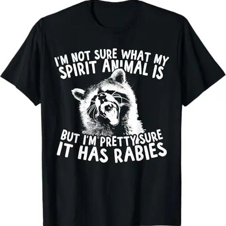 Funny Raccoon Shirt Funny Raccoon Spirit Animal Menswear Top Vintage Raccoon T-Shirts, Hoodie, Sweatshirt