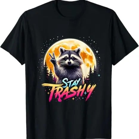 Funny Raccoon Shirt, Funny Raccoons Opossums Squad Team Trash T-Shirt For Men