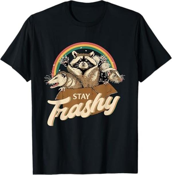 Funny Raccoon Shirt Funny Team Trash Stay Trashy Raccoons Opossums Squad Available Size S 5XL Vintage Raccoon T-Shirts, Hoodie, Sweatshirt