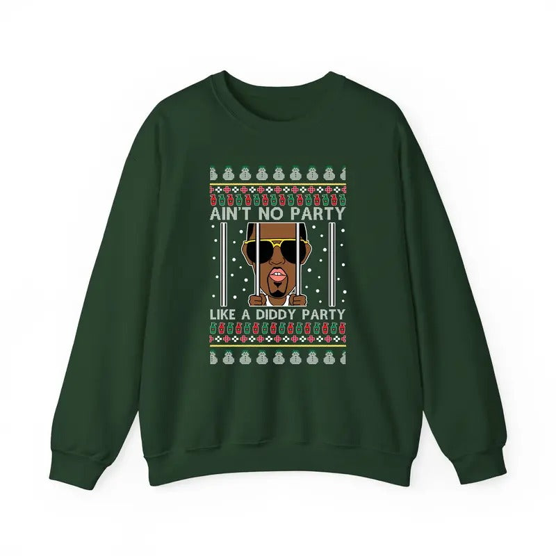 Funny Rapper Christmas Jumper, Ugly Christmas Sweater Funny Christmas Sweatshirt, Christmas Sweater, Gangsta Wrapper,...