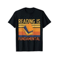 Funny Reading is Fundamental Shirts Reading Book Lovers A Short Sleeve Shirt Christmas Gifts for Family and Friends,...
